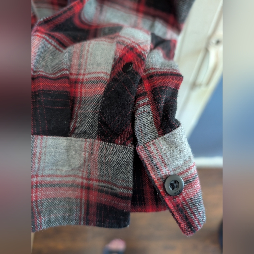 MEN'S FOX RACING PLAID SHIRT - Picture 5 of 6